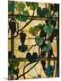 Grapevine Panel, C.1902-15 (Leaded Favrile Glass)-Louis Comfort Tiffany-Mounted Giclee Print