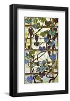 Grapevine Panel, circa 1902 –15-Louis Comfort Tiffany-Framed Art Print