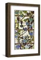 Grapevine Panel, circa 1902 –15-Louis Comfort Tiffany-Framed Art Print