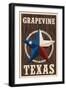 Grapevine,Texas - Barn Star-Lantern Press-Framed Art Print