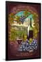 Grapevine,Texas - Merlot-Lantern Press-Framed Art Print