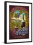 Grapevine,Texas - Merlot-Lantern Press-Framed Art Print