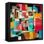 Graphic a Abstract Background with Geometric Elements-Tanor-Framed Stretched Canvas