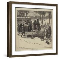 Graphic America, a Boston Snow Plough-Arthur Boyd Houghton-Framed Giclee Print