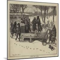 Graphic America, a Boston Snow Plough-Arthur Boyd Houghton-Mounted Giclee Print