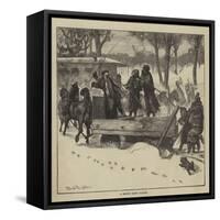 Graphic America, a Boston Snow Plough-Arthur Boyd Houghton-Framed Stretched Canvas