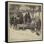 Graphic America, a Boston Snow Plough-Arthur Boyd Houghton-Framed Stretched Canvas