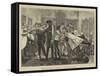 Graphic America, Barber's Saloon, New York-Arthur Boyd Houghton-Framed Stretched Canvas