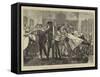 Graphic America, Barber's Saloon, New York-Arthur Boyd Houghton-Framed Stretched Canvas