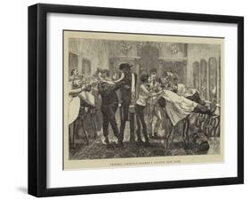 Graphic America, Barber's Saloon, New York-Arthur Boyd Houghton-Framed Giclee Print