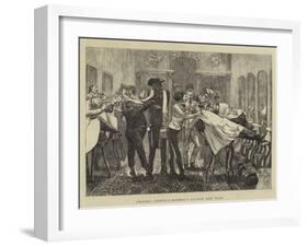 Graphic America, Barber's Saloon, New York-Arthur Boyd Houghton-Framed Giclee Print