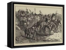 Graphic America, Frog Town Rangers-Arthur Boyd Houghton-Framed Stretched Canvas