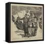 Graphic America, the Shakers, Police Convoy in Boston-Arthur Boyd Houghton-Framed Stretched Canvas