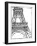 Graphic Architectural Study I-Ethan Harper-Framed Art Print