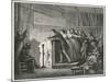 Graphic Behind-The-Scenes Glimpse of a Puppet Theatre the Celebrated Theatre de Seraphin Paris-null-Mounted Art Print