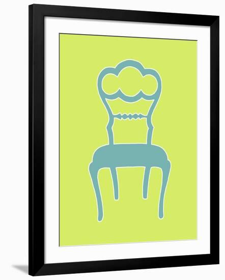 Graphic Chair IV-Chariklia Zarris-Framed Art Print
