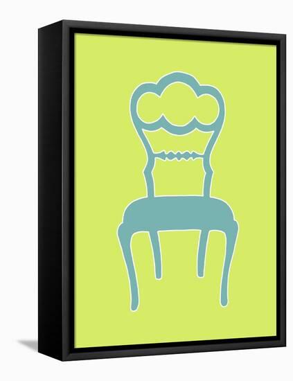 Graphic Chair IV-Chariklia Zarris-Framed Stretched Canvas