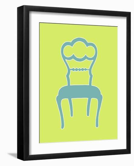 Graphic Chair IV-Chariklia Zarris-Framed Art Print