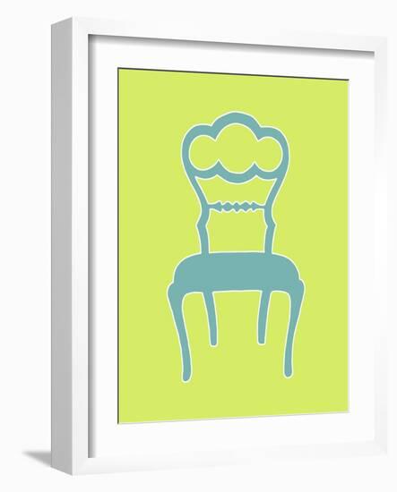 Graphic Chair IV-Chariklia Zarris-Framed Art Print