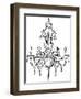 Graphic Chandelier II-Ethan Harper-Framed Art Print