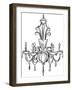 Graphic Chandelier II-Ethan Harper-Framed Art Print