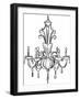 Graphic Chandelier II-Ethan Harper-Framed Art Print