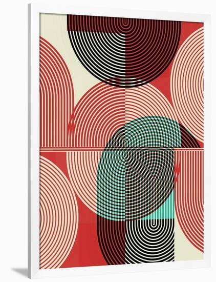 Graphic Colorful Shapes III-Sisa Jasper-Framed Art Print