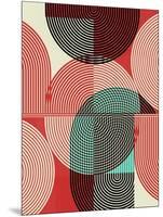 Graphic Colorful Shapes III-Sisa Jasper-Mounted Art Print