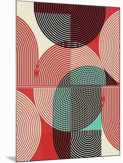 Graphic Colorful Shapes III-Sisa Jasper-Mounted Art Print