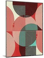 Graphic Colorful Shapes III-Sisa Jasper-Mounted Art Print