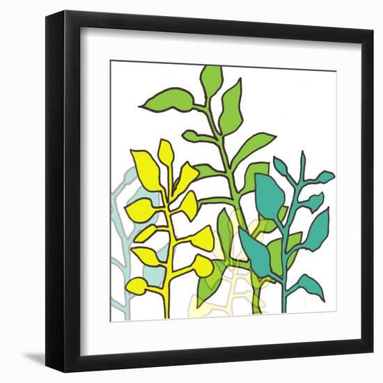 Graphic Floral One-Jan Weiss-Framed Art Print