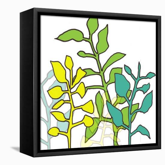 Graphic Floral One-Jan Weiss-Framed Stretched Canvas