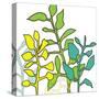 Graphic Floral One-Jan Weiss-Stretched Canvas