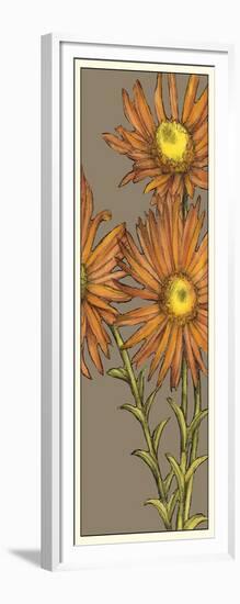 Graphic Flower Panel I-Jennifer Goldberger-Framed Art Print