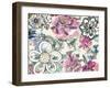 Graphic Flowers-Marietta Cohen Art and Design-Framed Giclee Print