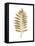 Graphic Gold Fern III-Studio W-Framed Stretched Canvas