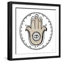 Graphic Hamsa-Melissa Averinos-Framed Art Print