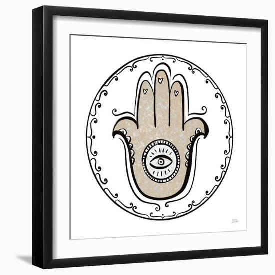 Graphic Hamsa-Melissa Averinos-Framed Art Print