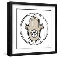 Graphic Hamsa-Melissa Averinos-Framed Art Print