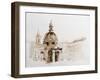 Graphic Illustration of Rome. Poster. Duotone-xolct-Framed Photographic Print