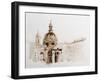 Graphic Illustration of Rome. Poster. Duotone-xolct-Framed Photographic Print