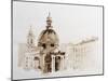 Graphic Illustration of Rome. Poster. Duotone-xolct-Mounted Photographic Print