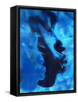 Graphic Kiss-Abstract Graffiti-Framed Stretched Canvas