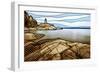 Graphic Lighthouse-Anna Polanski-Framed Premium Giclee Print