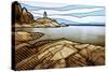 Graphic Lighthouse-Anna Polanski-Stretched Canvas
