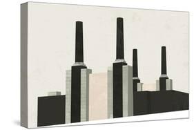 Graphic New York V-Green Lili-Stretched Canvas