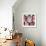 Graphic Pattern of Portraits of Beautiful Tigers and Foxes on a Black-Tatiana Korchemkina-Framed Art Print displayed on a wall