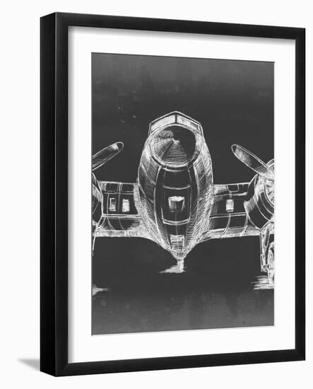 Graphic Plane Triptych II-Ethan Harper-Framed Art Print