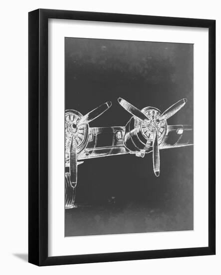 Graphic Plane Triptych III-Ethan Harper-Framed Art Print