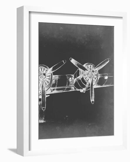 Graphic Plane Triptych III-Ethan Harper-Framed Art Print